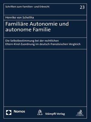 cover image of Familiäre Autonomie und autonome Familie